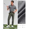 Golf Shirts Heather Polo Short Sleeve Dry Fit Lightweight Moisture Wicking Collared Shirts Casual Athletic Business(Charcoal)