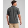 Golf Shirts Heather Polo Short Sleeve Dry Fit Lightweight Moisture Wicking Collared Shirts Casual Athletic Business(Dark Grey)