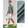 Golf Shirts Heather Polo Short Sleeve Dry Fit Lightweight Moisture Wicking Collared Shirts Casual Athletic Business(Grey Sage)