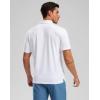 Golf Shirts Heather Polo Short Sleeve Dry Fit Lightweight Moisture Wicking Collared Shirts Casual Athletic Business(White)