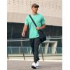 Men’s UPF 50+ Sun Protection Dry Fit Workout T-Shirts Rash Guard Swim Shirts Moisture Wicking Tee for Athletic, Beach, Hiking(Bright Green)