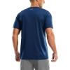 Men’s UPF 50+ Sun Protection Dry Fit Workout T-Shirts Rash Guard Swim Shirts Moisture Wicking Tee for Athletic, Beach, Hiking(Dark Blue)