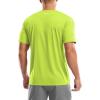Men’s UPF 50+ Sun Protection Dry Fit Workout T-Shirts Rash Guard Swim Shirts Moisture Wicking Tee for Athletic, Beach, Hiking(Fluorescent Green)