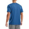 Men’s UPF 50+ Sun Protection Dry Fit Workout T-Shirts Rash Guard Swim Shirts Moisture Wicking Tee for Athletic, Beach, Hiking(Heather Deep Blue)