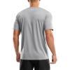 Men’s UPF 50+ Sun Protection Dry Fit Workout T-Shirts Rash Guard Swim Shirts Moisture Wicking Tee for Athletic, Beach, Hiking(Light Grey)