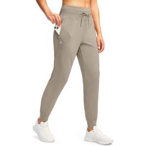 G GRADUAL Women’s Joggers Pants with Zipper Pockets High Waisted Sweatpants Athletic Tapered Pants for Women Lounge Workout(Cliff Ash)