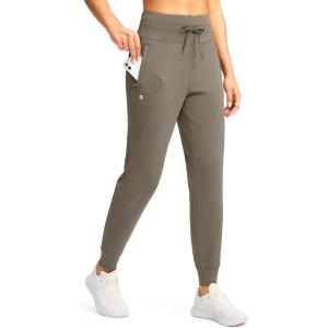G GRADUAL Women’s Joggers Pants with Zipper Pockets High Waisted Sweatpants Athletic Tapered Pants for Women Lounge Workout(Nomad)