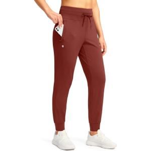 G GRADUAL Women’s Joggers Pants with Zipper Pockets High Waisted Sweatpants Athletic Tapered Pants for Women Lounge Workout(Savannah)