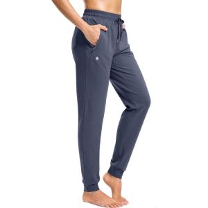 G Gradual Women’s 30″/32″/34″ Inseam Tall Sweatpants Cotton Joggers with Zipper Pockets Yoga Lounge Athletic Pants for Women(Dusty Blue)