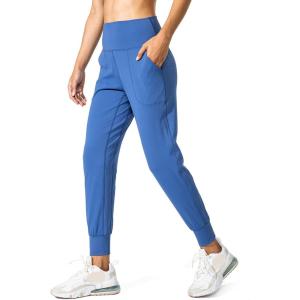 G Gradual Women’s Joggers High Waisted Yoga Pants with Pockets Loose Leggings for Women Workout, Athletic, Lounge(Blue)