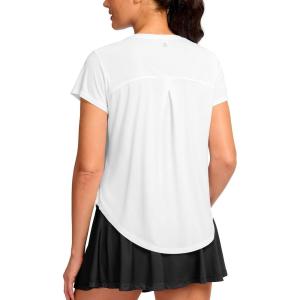 G Gradual Women’s Workout Tops Short Sleeve Lightweight Athletic Yoga Running Shirts Loose Fit Quick Dry Gym T-Shirts(B White)