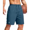 G Gradual Men’s Athletic Running Shorts with Zipper Pockets Quick Dry 7″/ 5″/ 9″ Workout Gym Shorts for Basketball Hiking(Dusty Blue)