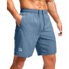 G Gradual Men’s Athletic Running Shorts with Zipper Pockets Quick Dry 7″/ 5″/ 9″ Workout Gym Shorts for Basketball Hiking(Federalblue)
