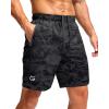 G Gradual Men’s Athletic Running Shorts with Zipper Pockets Quick Dry 7″/ 5″/ 9″ Workout Gym Shorts for Basketball Hiking(Grey Camo)