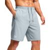 G Gradual Men’s Athletic Running Shorts with Zipper Pockets Quick Dry 7″/ 5″/ 9″ Workout Gym Shorts for Basketball Hiking(Light Grey)