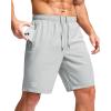 G Gradual Men’s Athletic Running Shorts with Zipper Pockets Quick Dry 7″/ 5″/ 9″ Workout Gym Shorts for Basketball Hiking(Platinum Grey)