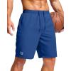 G Gradual Men’s Athletic Running Shorts with Zipper Pockets Quick Dry 7″/ 5″/ 9″ Workout Gym Shorts for Basketball Hiking(Royal Blue)