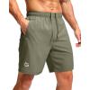 G Gradual Men’s Athletic Running Shorts with Zipper Pockets Quick Dry 7″/ 5″/ 9″ Workout Gym Shorts for Basketball Hiking(Sage Green)