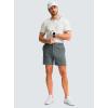 G Gradual Men’s Casual Shorts 5″ Lightweight Golf Shorts for Men Stretch with 3 Pockets Quick Dry Breathable Work Shorts Deep Grey