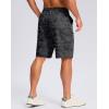 G Gradual Men’s Casual Shorts 7″/ 9″ Lightweight 4 Pockets Stretch Quick-Dry Summer Shorts for Golf Work Hiking Trips (9″, Black Camo, L)