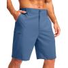 G Gradual Men’s Casual Shorts 7″/ 9″ Lightweight 4 Pockets Stretch Quick-Dry Summer Shorts for Golf Work Hiking Trips(Blue)