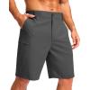 G Gradual Men’s Casual Shorts 7″/ 9″ Lightweight 4 Pockets Stretch Quick-Dry Summer Shorts for Golf Work Hiking Trips(Charcoal)