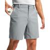G Gradual Men’s Golf Dress Shorts 5″/ 7″/ 9″ Stretch Casual Work Flat Front Shorts for Men with 3 Pockets Quick Dry(Light Grey)