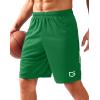 G Gradual Men’s Gym Shorts 5″/7″/10″ with Zipper Pockets Basketball Athletic Mesh Quick Dry Shorts for Workout Running Tennis(Forest Green)