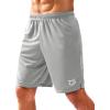 G Gradual Men’s Gym Shorts 5″/7″/10″ with Zipper Pockets Basketball Athletic Mesh Quick Dry Shorts for Workout Running Tennis(Light Grey)