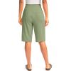 G Gradual Women’s 12″ Bermuda Long Shorts with Pockets High Waisted Stretch Knee Length Shorts for Women Summer Walking(Vibrant Green)