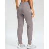 G Gradual Women’s Fleece Lined Joggers 28″/30″/32″ High Waisted Sweatpants Water Resistant Thermal Warm Pants Zipper Pockets(Dusty Grey)