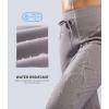 G Gradual Women’s Fleece Lined Joggers 28″/30″/32″ High Waisted Sweatpants Water Resistant Thermal Warm Pants Zipper Pockets(Dusty Grey)