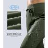 G Gradual Women’s Fleece Lined Joggers 28″/30″/32″ High Waisted Sweatpants Water Resistant Thermal Warm Pants Zipper Pockets(Olive)