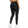 G Gradual Women’s Fleece Lined Winter Leggings High Waisted Water Resistant Thermal Hiking Ski Pants for Women with Pockets(Black)