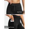 G Gradual Women’s Fleece Lined Winter Leggings High Waisted Water Resistant Thermal Hiking Ski Pants for Women with Pockets(Black)