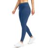G Gradual Women’s Fleece Lined Winter Leggings High Waisted Water Resistant Thermal Hiking Ski Pants for Women with Pockets(Blue)