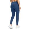G Gradual Women’s Fleece Lined Winter Leggings High Waisted Water Resistant Thermal Hiking Ski Pants for Women with Pockets(Blue)