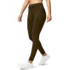 G Gradual Women’s Fleece Lined Winter Leggings High Waisted Water Resistant Thermal Hiking Ski Pants for Women with Pockets(Brown)