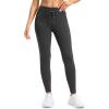G Gradual Women’s Fleece Lined Winter Leggings High Waisted Water Resistant Thermal Hiking Ski Pants for Women with Pockets(Charcoal)