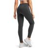 G Gradual Women’s Fleece Lined Winter Leggings High Waisted Water Resistant Thermal Hiking Ski Pants for Women with Pockets(Charcoal)