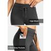G Gradual Women’s Fleece Lined Winter Leggings High Waisted Water Resistant Thermal Hiking Ski Pants for Women with Pockets(Charcoal)