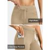 G Gradual Women’s Fleece Lined Winter Leggings High Waisted Water Resistant Thermal Hiking Ski Pants for Women with Pockets(D-khaki)
