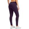 G Gradual Women’s Fleece Lined Winter Leggings High Waisted Water Resistant Thermal Hiking Ski Pants for Women with Pockets(Purple)