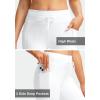 G Gradual Women’s Fleece Lined Winter Leggings High Waisted Water Resistant Thermal Hiking Ski Pants for Women with Pockets(White)