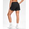 G Gradual Women’s Running Shorts with Mesh Liner 3″ Workout Athletic Shorts for Women with Phone Pockets(Black)