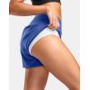 G Gradual Women’s Running Shorts with Mesh Liner 3″ Workout Athletic Shorts for Women with Phone Pockets(Blue)