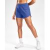 G Gradual Women’s Running Shorts with Mesh Liner 3″ Workout Athletic Shorts for Women with Phone Pockets(Blue)
