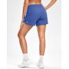 G Gradual Women’s Running Shorts with Mesh Liner 3″ Workout Athletic Shorts for Women with Phone Pockets(Blue)