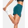 G Gradual Women’s Running Shorts with Mesh Liner 3″ Workout Athletic Shorts for Women with Phone Pockets(Borealis Green)