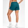 G Gradual Women’s Running Shorts with Mesh Liner 3″ Workout Athletic Shorts for Women with Phone Pockets(Borealis Green)